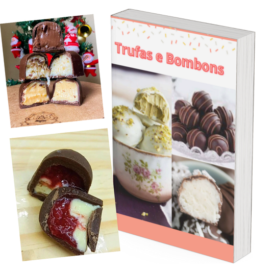 Trufas & Bombons Gourmet – 40 Receitas Profissionais para Vender Muito 💥🍬