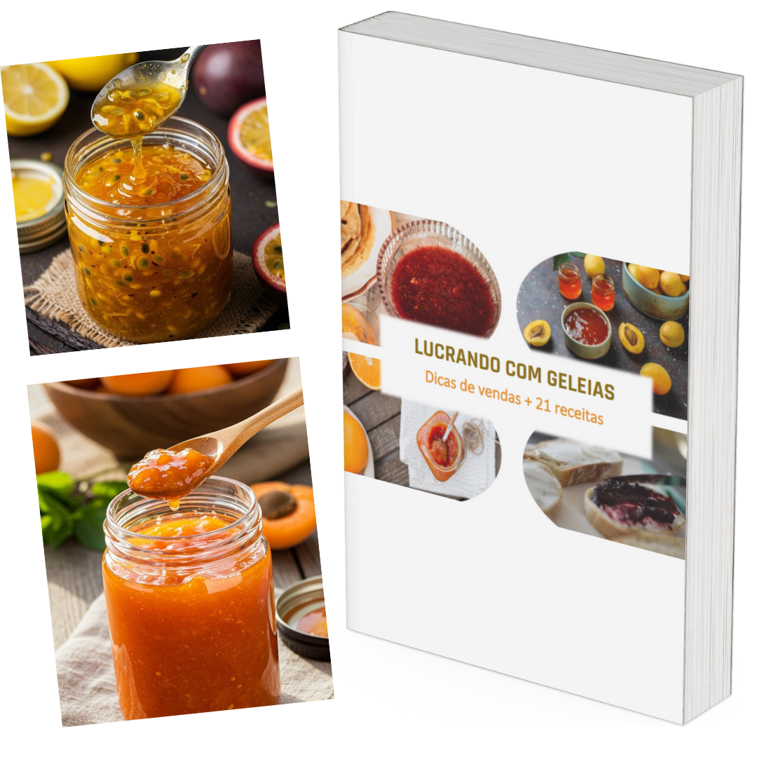 GELEIAS LUCRATIVAS – Guia de Vendas + 21 Receitas Caseiras e Fit